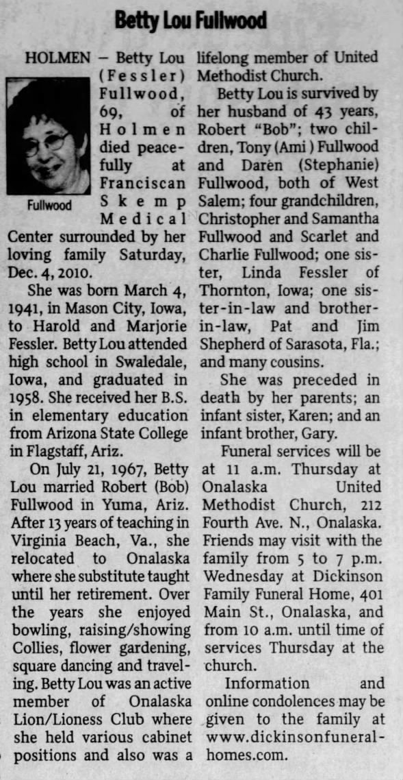 Clipping from The La Crosse Tribune